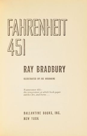 Lot #10 Ray Bradbury: 