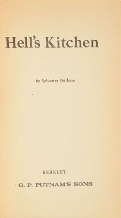 Lot #996 Sylvester Stallone: Scarce uncorrected proof for Stallone's unpublished novel - Image 2