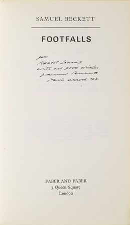 Lot #130 Samuel Beckett Book - Image 1