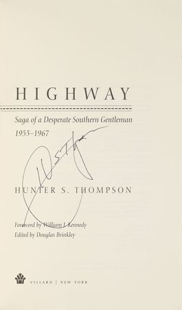 Lot #245 Hunter S. Thompson Book - Image 1