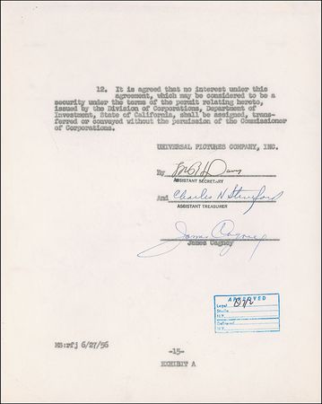 Lot #932 James Cagney - Image 2