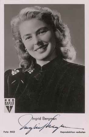Lot #928 Ingrid Bergman Signed Photographs - Image 1