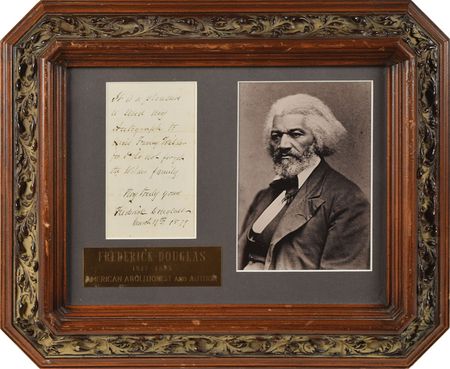 Lot #361 Frederick Douglass Signed Note - Image 1