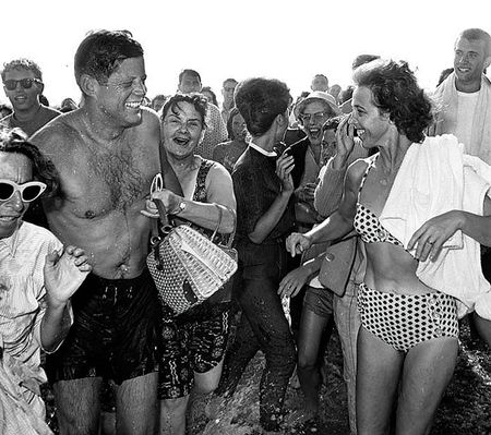 Lot #299 John F. Kennedy: JFK's brick-red swimming trunks - Image 4