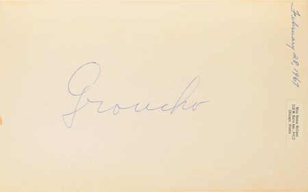 Lot #972 Groucho Marx Book - Image 1
