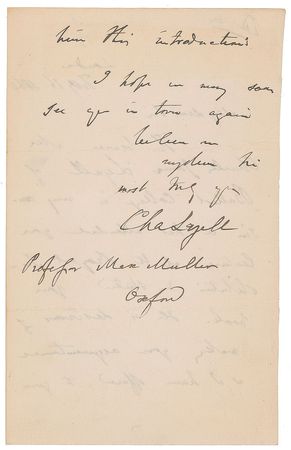 Lot #387 Charles Lyell Handwritten Letter Signed - Image 2