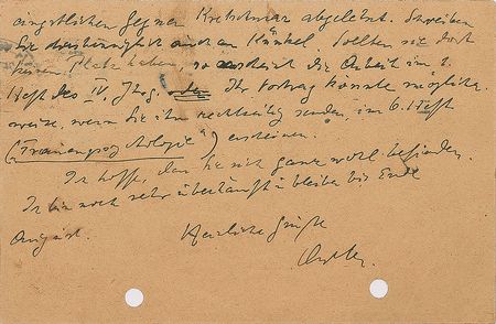 Lot #370 Alfred Adler Handwritten Letter Signed - Image 2