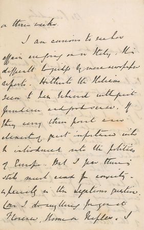 Lot #487 Austen Henry Layard Handwritten Letter Signed - Image 2