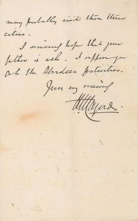 Lot #487 Austen Henry Layard Handwritten Letter Signed - Image 3