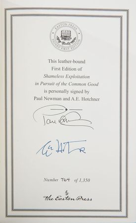 Lot #990 Paul Newman and A. E. Hotchner Book - Image 1