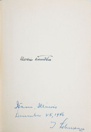 Lot #496 Martin Niemoller Book - Image 1