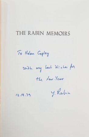Lot #499 Yitzhak Rabin Book - Image 1
