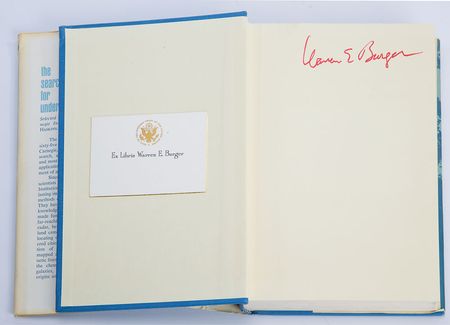 Lot #459 Warren E. Burger Book - Image 1