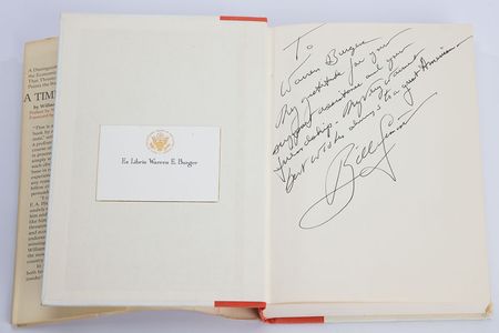 Lot #459 Warren E. Burger Book - Image 3
