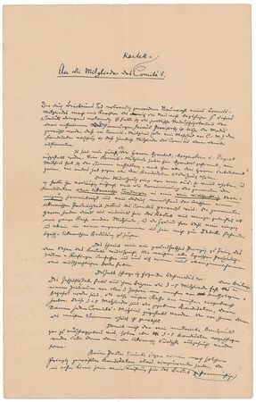Lot #39 German Literature Signed Document
