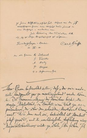 Lot #39 German Literature Signed Document - Image 2