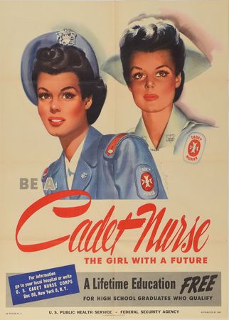 Lot #561 World War II Posters: Nurse Recruitment Posters - Image 1
