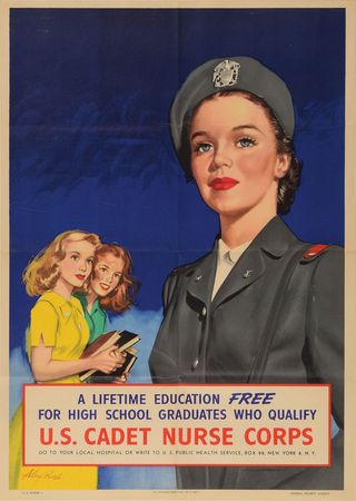 Lot #561 World War II Posters: Nurse Recruitment Posters - Image 2