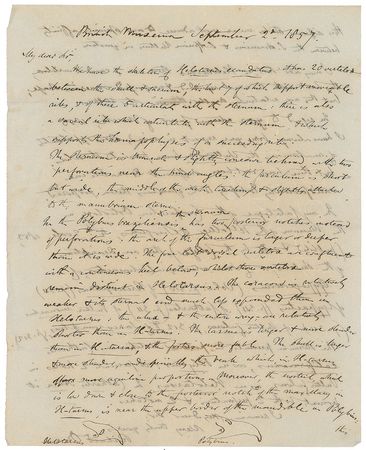 Lot #389 Richard Owen: The pioneering paleontologist describes the 