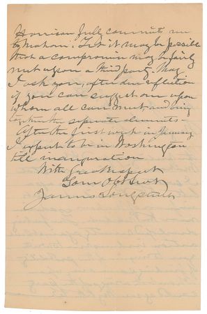 Lot #523 James Longstreet: 