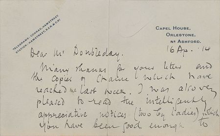 Lot #25 Joseph Conrad Handwritten Letter Signed