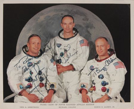Lot #588 Apollo 11 Signed Photograph - Image 1