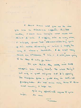 Lot #16 Truman Capote: Capote talks Ike and Charlie Chaplin - Image 2