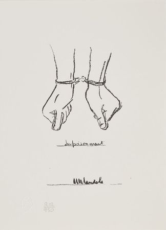 Lot #362 Nelson Mandela: Stunning limited edition set of lithographs by Mandela - Image 3