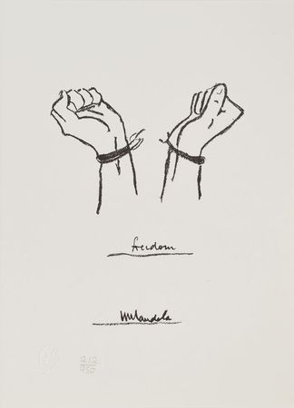 Lot #362 Nelson Mandela: Stunning limited edition set of lithographs by Mandela - Image 4