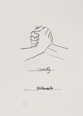 Lot #362 Nelson Mandela: Stunning limited edition set of lithographs by Mandela - Image 5