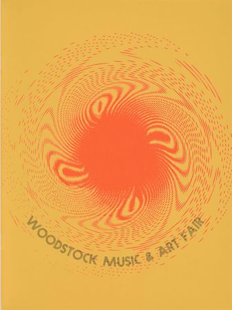 Lot #892 Woodstock Program and Ticket - Image 1