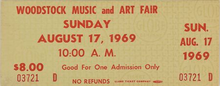 Lot #892 Woodstock Program and Ticket - Image 5