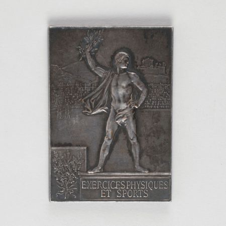 Lot #9509  Paris 1900 Summer Olympics Silvered Bronze Winner?s Medal for ?Exercices Physiques et Sports? - Image 1