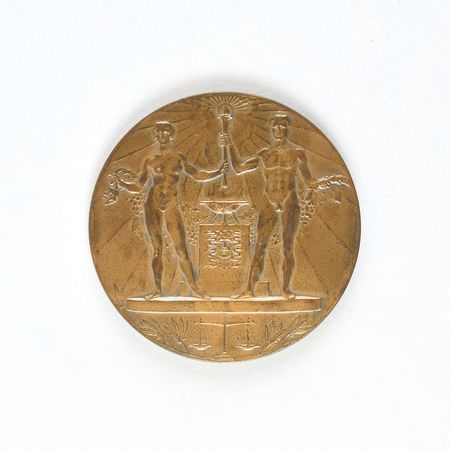Lot #9543  Amsterdam 1928 Summer Olympics Participation Medal and Collection of Gerrit Eijsker - Image 1