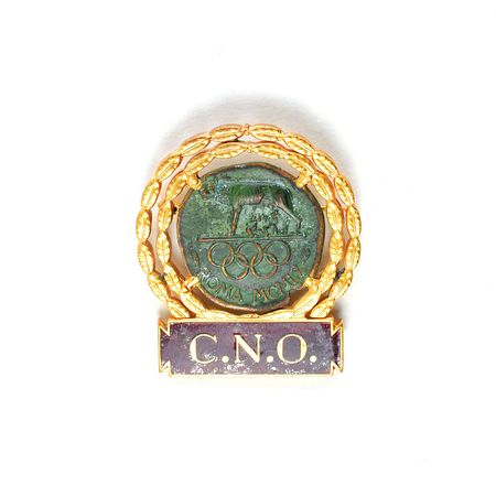 Lot #9579  Rome 1960 Summer Olympics Official CNO Badge - Image 1