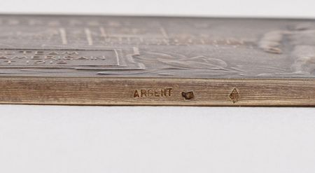 Lot #3020  Stockholm 1912 Olympic  Gilt Silver Participant Plaquette Presented in Paris - Image 3