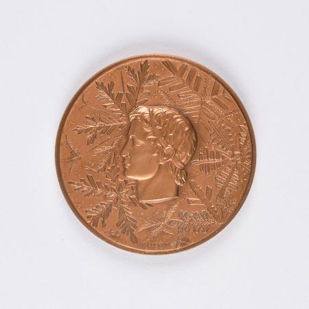 Lot #8072  Grenoble 1968 Winter Olympics Bronze Participation Medal - Image 3