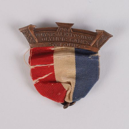 Lot #9517  St. Louis 1904 Summer Olympics Winner's Ribbon and Clasp - Image 1