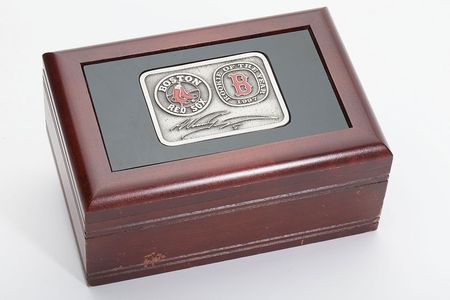 Lot #9416  1997 Nomar Garciaparra's Rookie of the Year Ring Presentation Box - Image 1