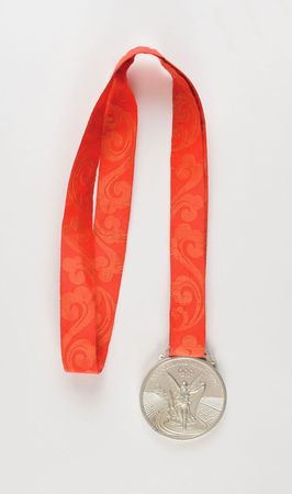 Lot #9645  Beijing 2008 Summer Olympics Silver Winner's Medal - Image 1