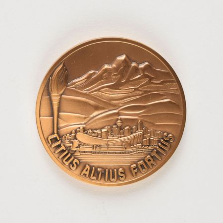 Lot #9616  Calgary 1988 Winter Olympics Participation Medal - Image 1