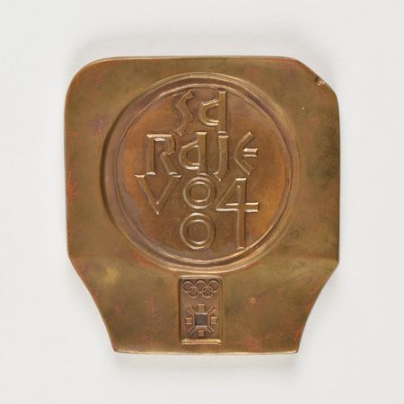 Lot #9610  Sarajevo 1984 Winter Olympics Large Bronze Participation Medal - Image 1