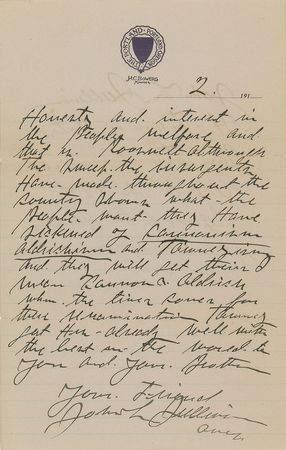 Lot #9451 John L. Sullivan Autograph Letter Signed - Image 2