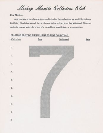 Lot #9289 Mickey Mantle - Image 2
