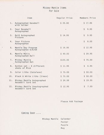 Lot #9289 Mickey Mantle - Image 3