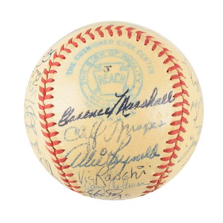 Lot #9300  NY Yankees 1940-50s Collection of (4) Team Signed Baseballs - Image 8