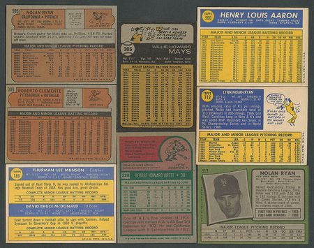 Lot #9223  1970-76 Topps Baseball Complete Card Set Run (7 sets) - Image 2