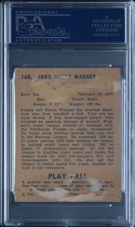 Lot #9342 Honus Wagner Signed Baseball Card - Image 2