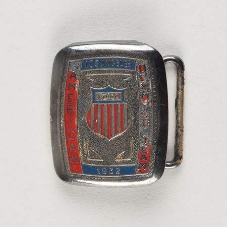 Lot #9549  Los Angeles 1932 Summer Olympics USA Team Belt Buckle - Image 1