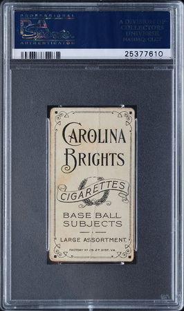 Lot #9036  T206 Carolina Brights Johnny Evers PSA FR 1.5 - Image 2
